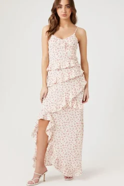 Ditsy Floral Tiered Maxi Dress