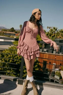 Ditsy Floral Tiered Mini Dress