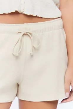 Dolphin-Hem Drawstring Shorts
