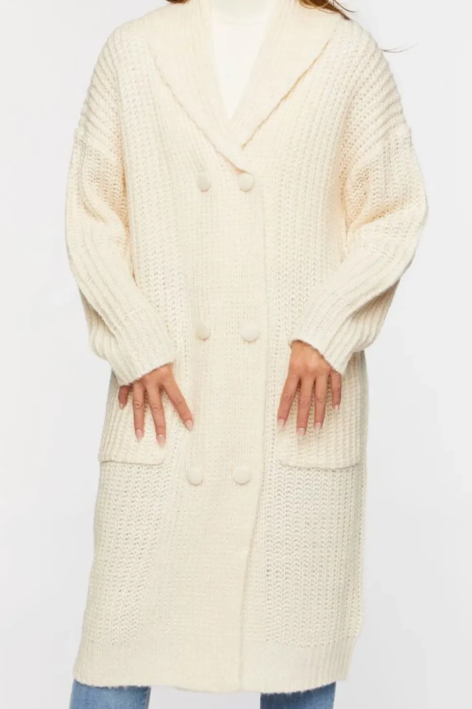 Double-Breasted Cardigan Sweater