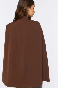 Double-Breasted Cloak Blazer