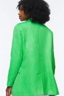 Double-Breasted Slit Blazer