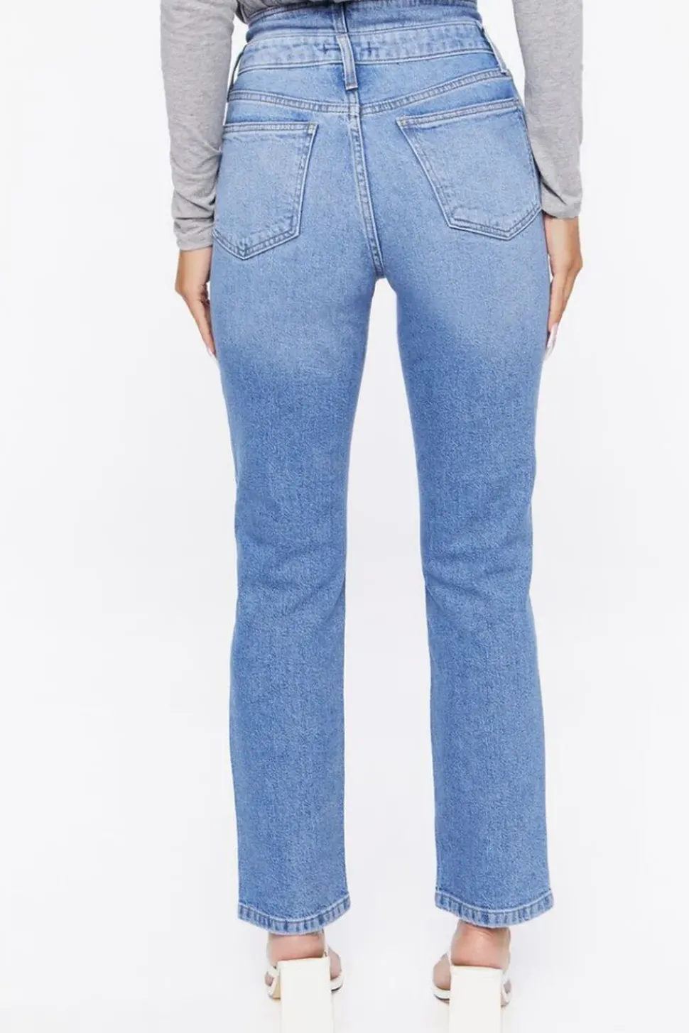 Double-Waisted Long Jeans