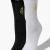 Dragon Embroidered Crew Sock Set