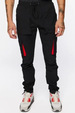 Drawstring Cargo Slim-Fit Pants