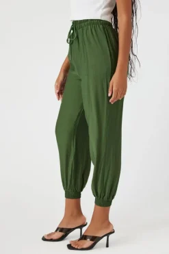 Drawstring High-Rise Joggers