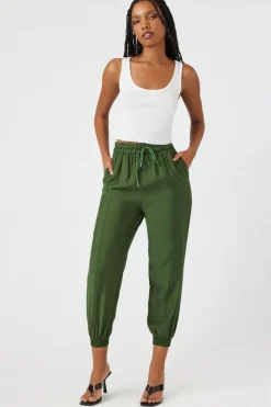 Drawstring High-Rise Joggers