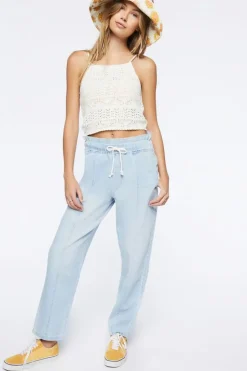 Drawstring Paperbag Jeans