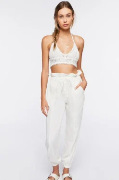 Drawstring Paperbag Pants