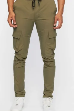 Drawstring Skinny Utility Pants