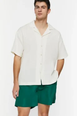 Drawstring Swim Trunks