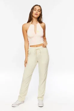 Drawstring Twill Pants