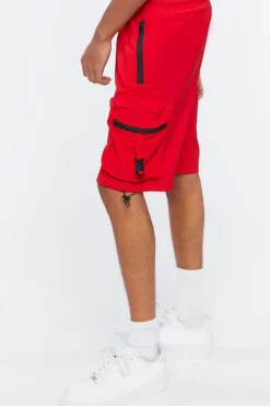 Drawstring Utility Cargo Shorts