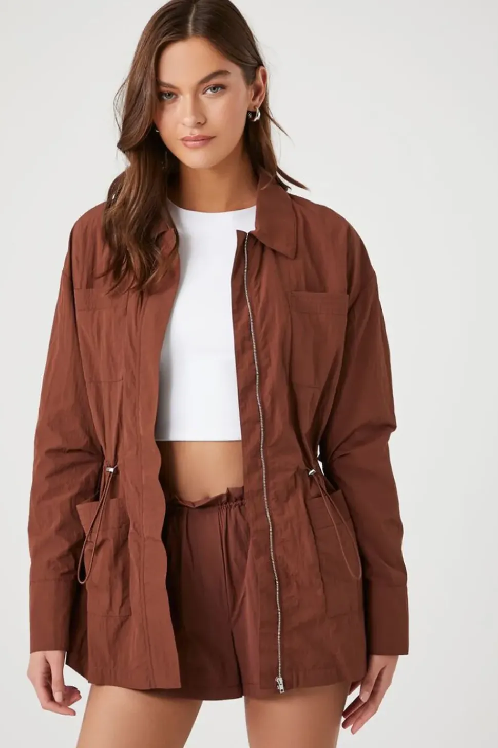 Drawstring Utility Jacket