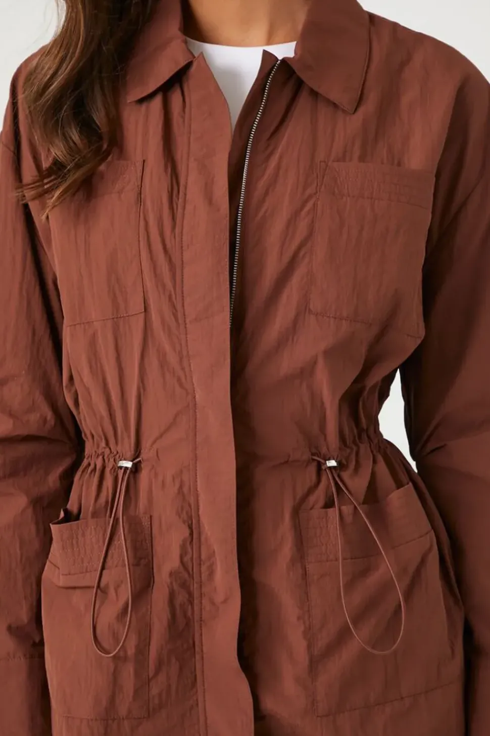Drawstring Utility Jacket