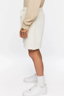 Drawstring Vented-Hem Shorts