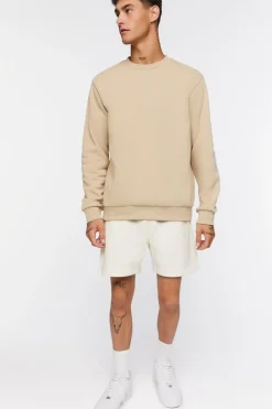 Drawstring Vented-Hem Shorts