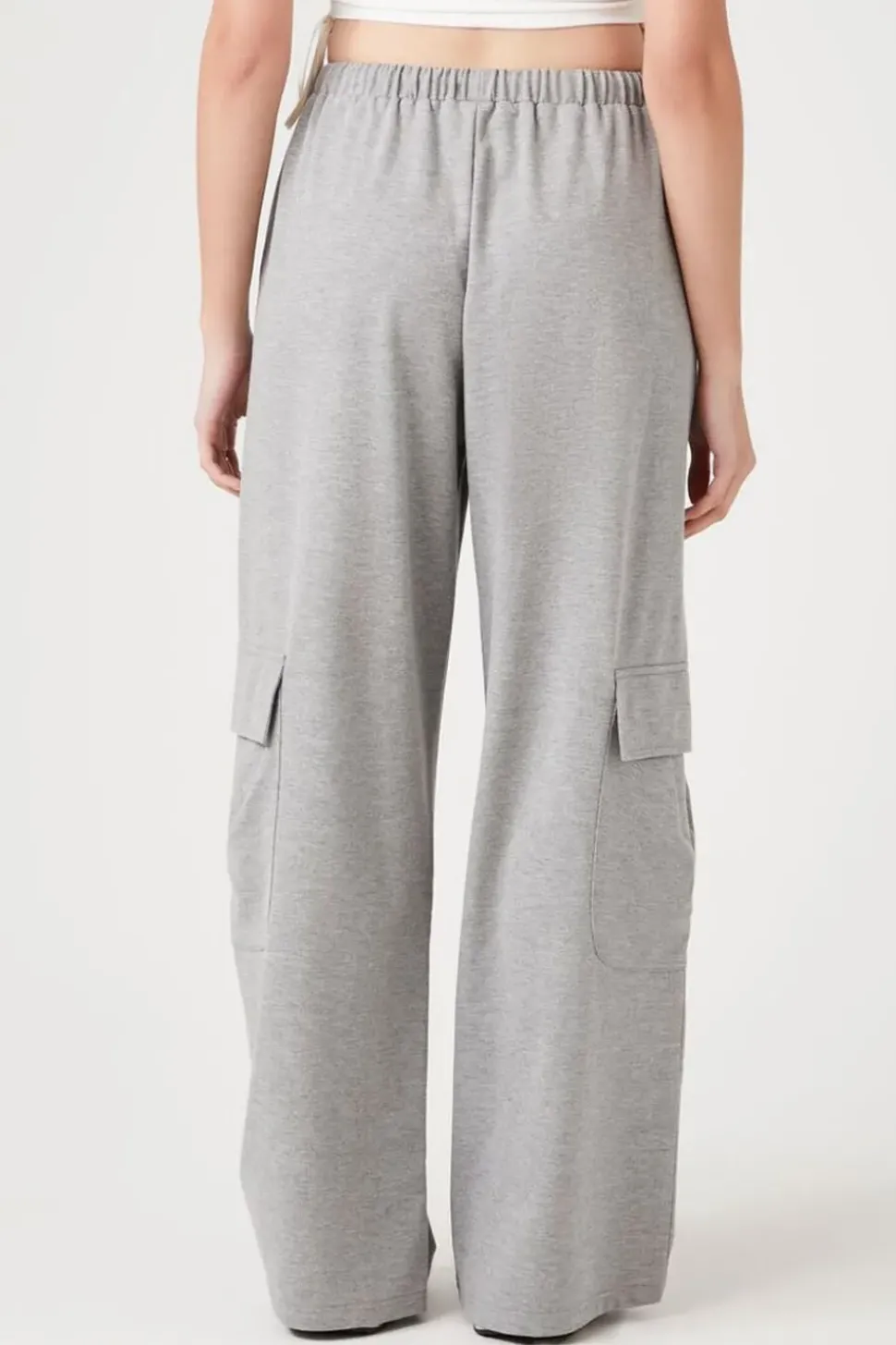 Drawstring Wide-Leg Cargo Pants