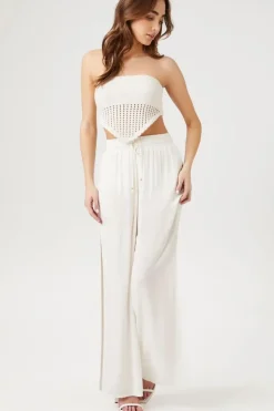 Drawstring Wide-Leg Pants