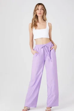 Drawstring Wide-Leg Pants