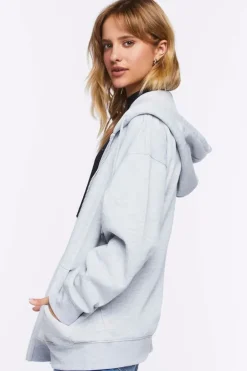 Drawstring Zip-Up Hoodie