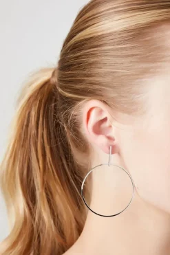 Drop Hoop Earrings