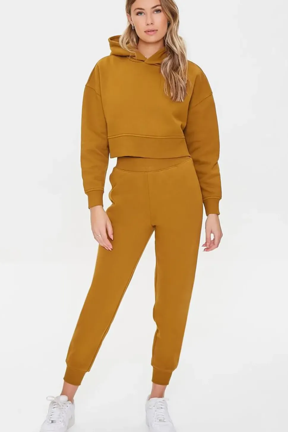 Dropped-Sleeve Fleece Hoodie
