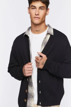 Drop-Sleeve Cardigan Sweater