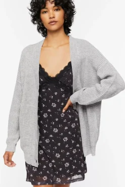 Drop-Sleeve Cardigan Sweater