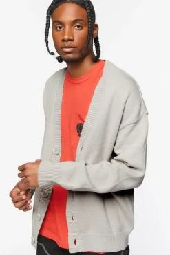 Drop-Sleeve Cardigan Sweater