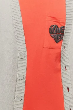 Drop-Sleeve Cardigan Sweater