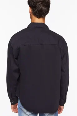 Drop-Sleeve Snap-Button Shirt