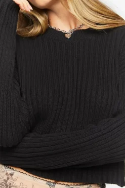 Drop-Sleeve Sweater