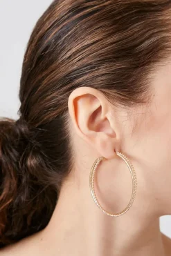 Dual Chain Hoop Earrings