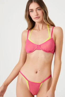 Dual Mesh G-String Thong Panties