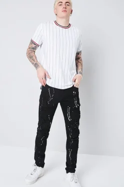 Dual-Striped Ringer Tee