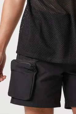 3D Zipper Pocket Cargo Shorts