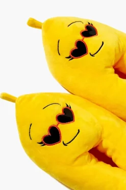 Embroidered Banana House Slippers