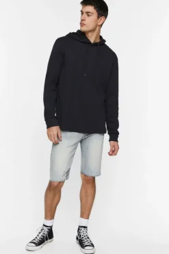 Embroidered Barbed Wire Denim Shorts