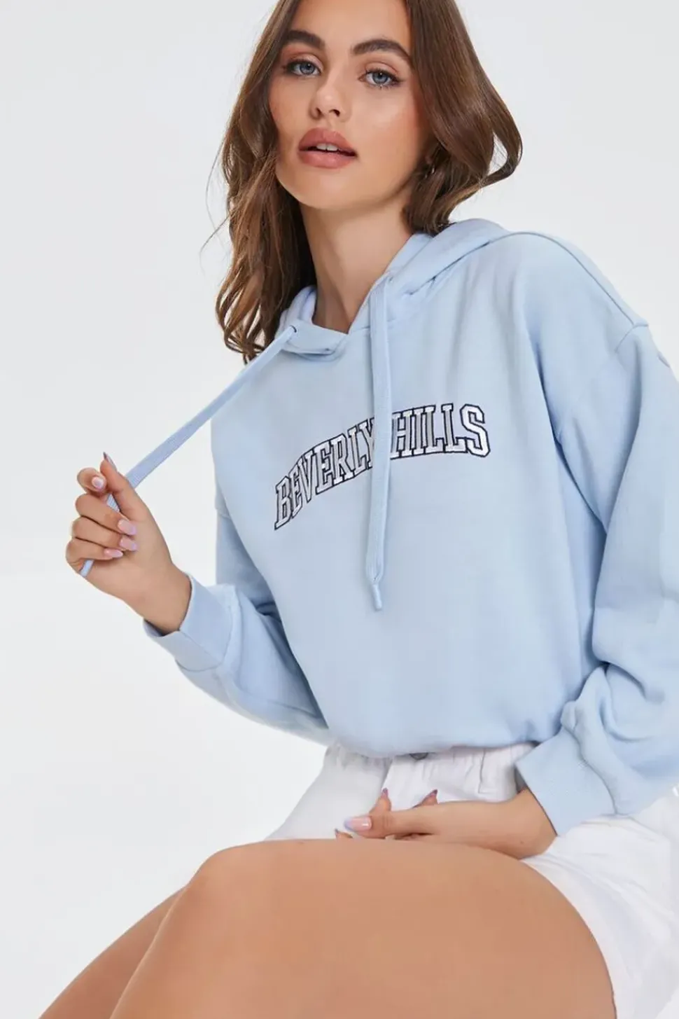 Embroidered Beverly Hills Hoodie