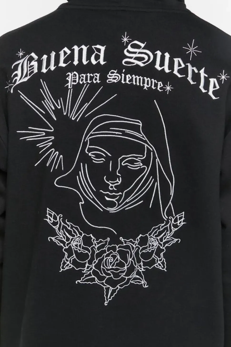 Embroidered Buena Suerte Hoodie