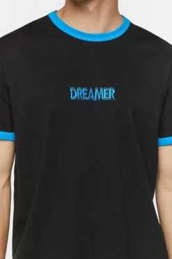 Embroidered Dreamer Ringer Tee