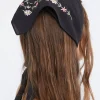 Embroidered Floral Scarf
