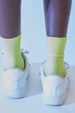Embroidered Fubu Crew Socks