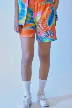 Embroidered Fubu Mesh Shorts