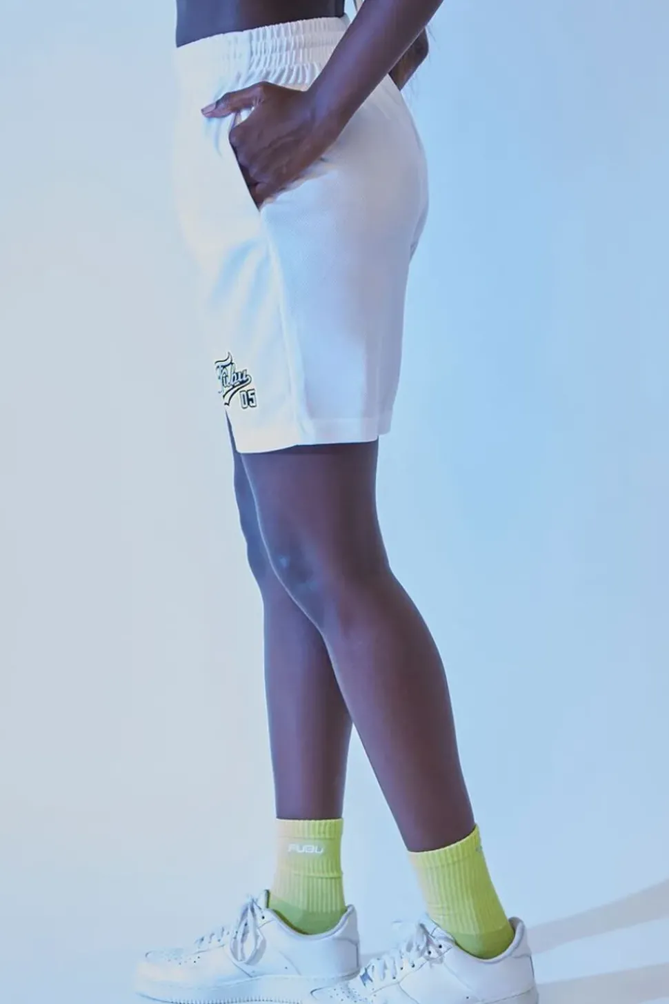 Embroidered Fubu Mesh Shorts