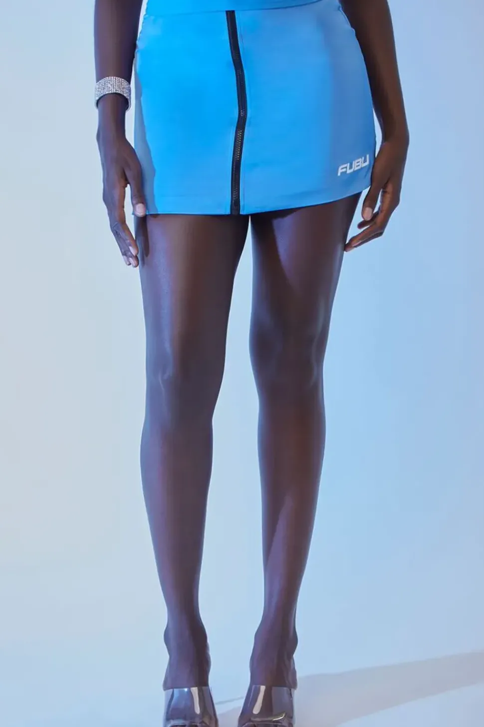 Embroidered Fubu Mini Skirt