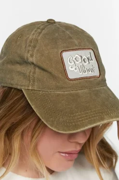 Embroidered Good Vibes Baseball Cap