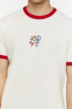 Embroidered Love Ringer Tee
