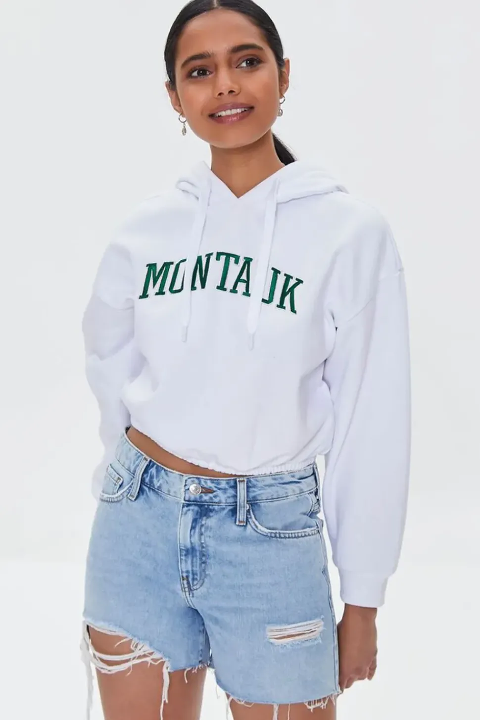 Embroidered Montauk Fleece Hoodie